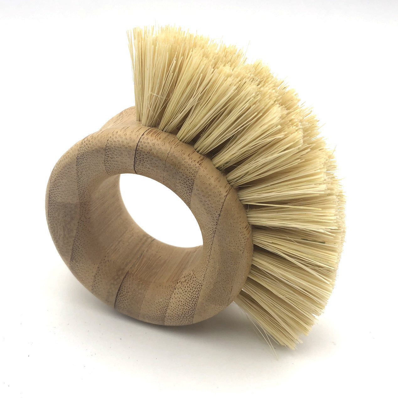 Bamboo sisal kitchen cleaning brush