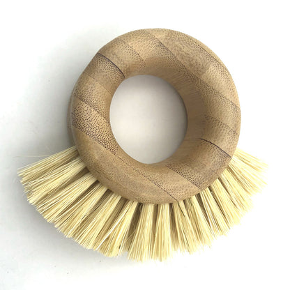 Bamboo sisal kitchen cleaning brush