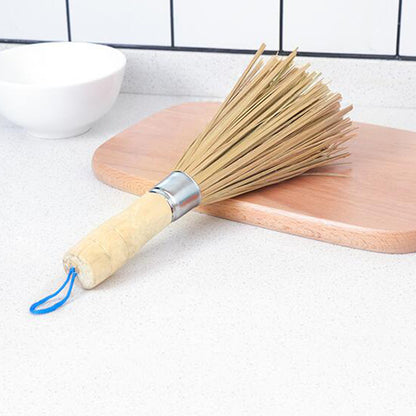 Long Handle Bamboo Cleaning Brush Household Authentic Bamboo Brush Handle