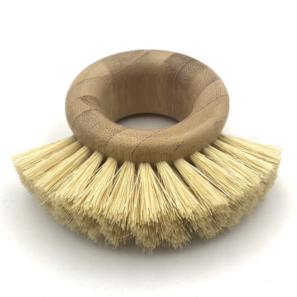 Bamboo sisal kitchen cleaning brush