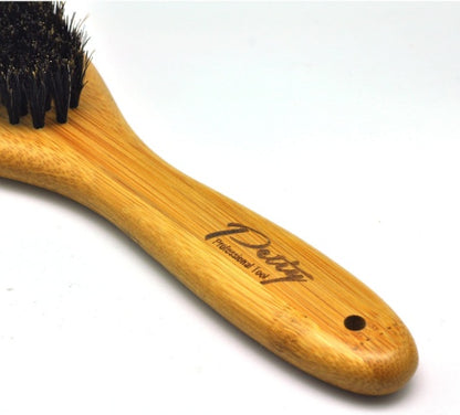 Mane brush with bamboo handle