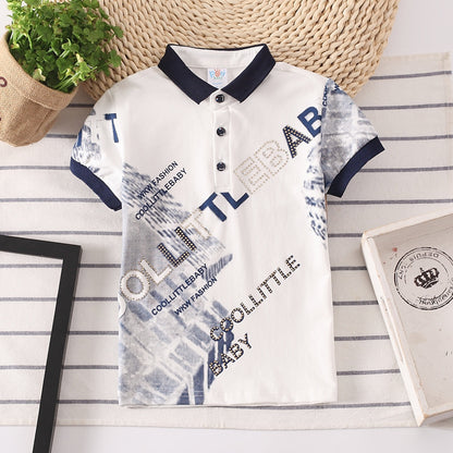 Kids Polo Shirt Boys Tops Wear Children Clothing