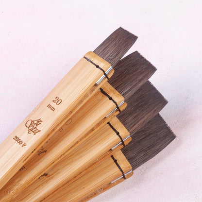 Flat Head Carbonized Bamboo Brush Watercolor Brush Watercolor Shading Brush