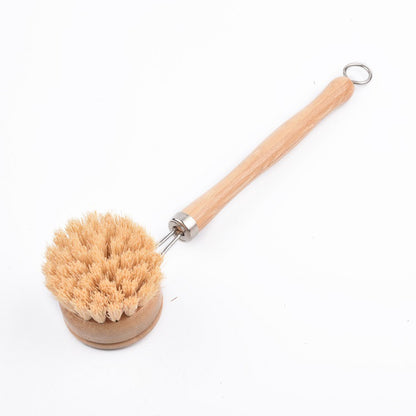 Bamboo long handle pot brush