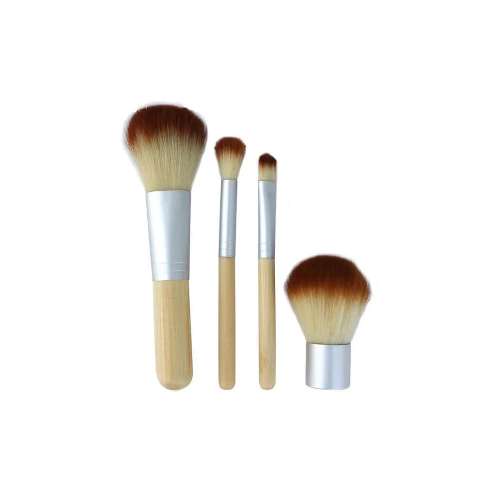 4 bamboo handle makeup brush