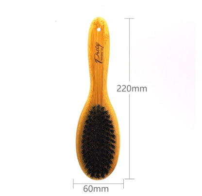 Mane brush with bamboo handle