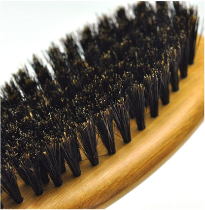 Mane brush with bamboo handle