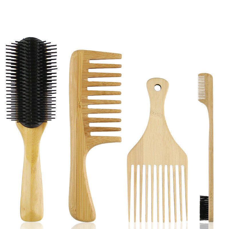 Big Tooth Smooth Hair Brush, Hair Comb, Bamboo Comb