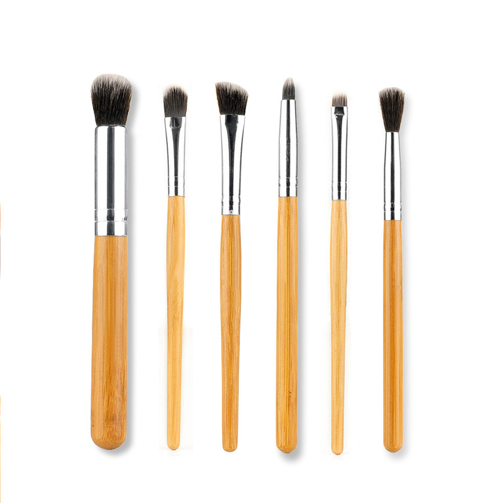 11 Bamboo Handle Makeup Brush Set